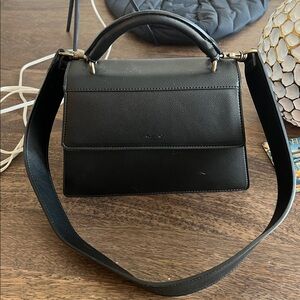 Angela Roi Hamilton satchel black vegan bag hand bag purse